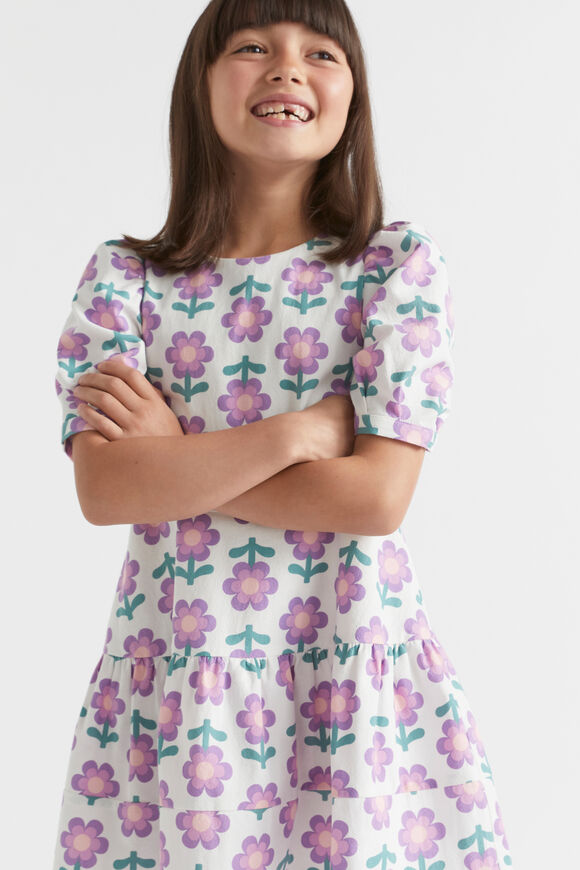 Retro Floral Dress  Multi  hi-res
