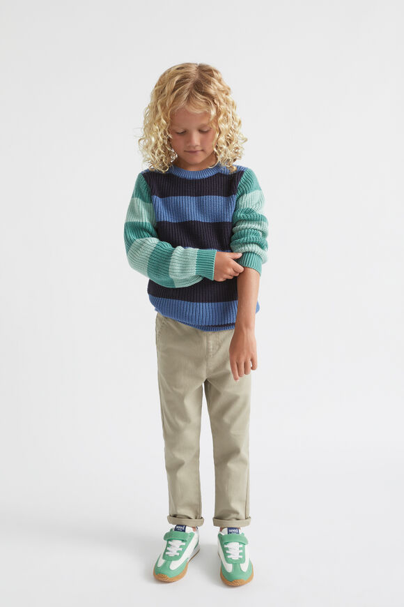 Stripe Crew Knit  Multi  hi-res