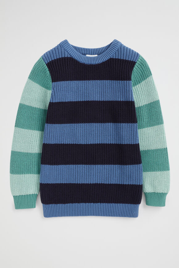 Stripe Crew Knit  Multi  hi-res