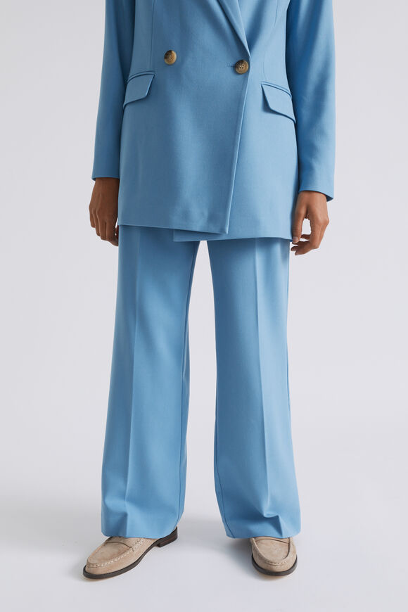 High Waist Suit Pant  Soft Cobalt  hi-res
