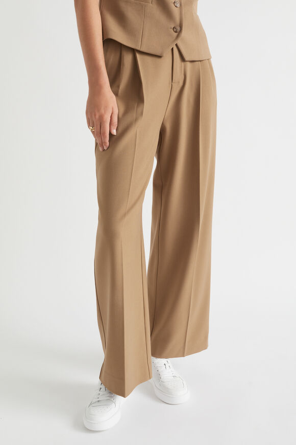 Pleat Front Suit Pant  Deep Brass  hi-res