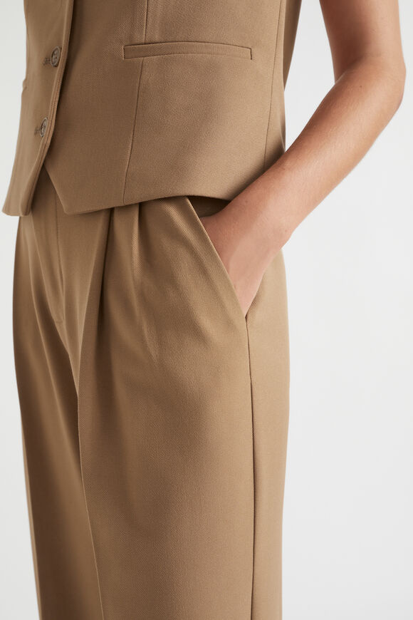 Pleat Front Suit Pant  Deep Brass  hi-res