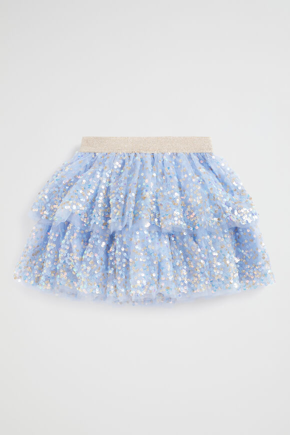 Layered Sequin Tutu  Powder Blue  hi-res