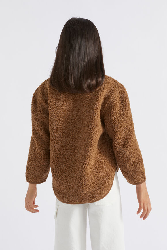 Fleece Zip Sweat  Cocoa  hi-res