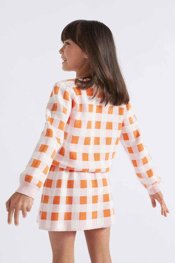 Gingham Knit  Dusty Rose  hi-res