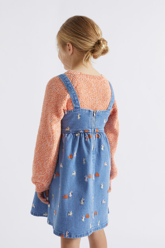 Bunny Denim Pinafore  Original Indigo  hi-res