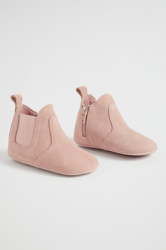 Suede Gusset Bootie  Dusty Rose  hi-res