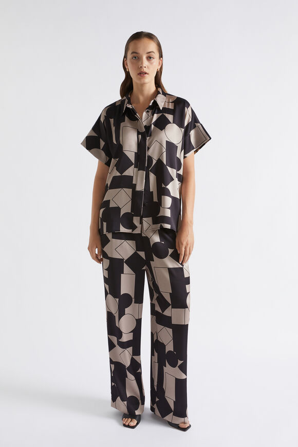 Abstract Geo Satin Pant  Light Storm Abstract  hi-res