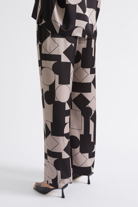 Abstract Geo Satin Pant  Light Storm Abstract  hi-res