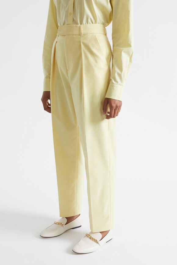 Pleat Front Trouser  Soft Butter  hi-res