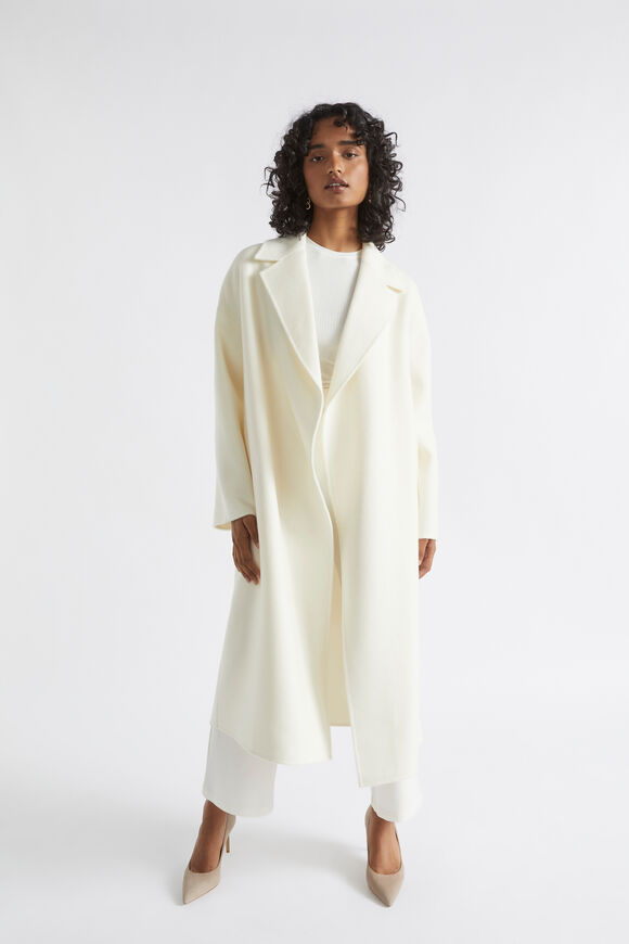 Wool Oversized Wrap Coat  Cloud Cream  hi-res