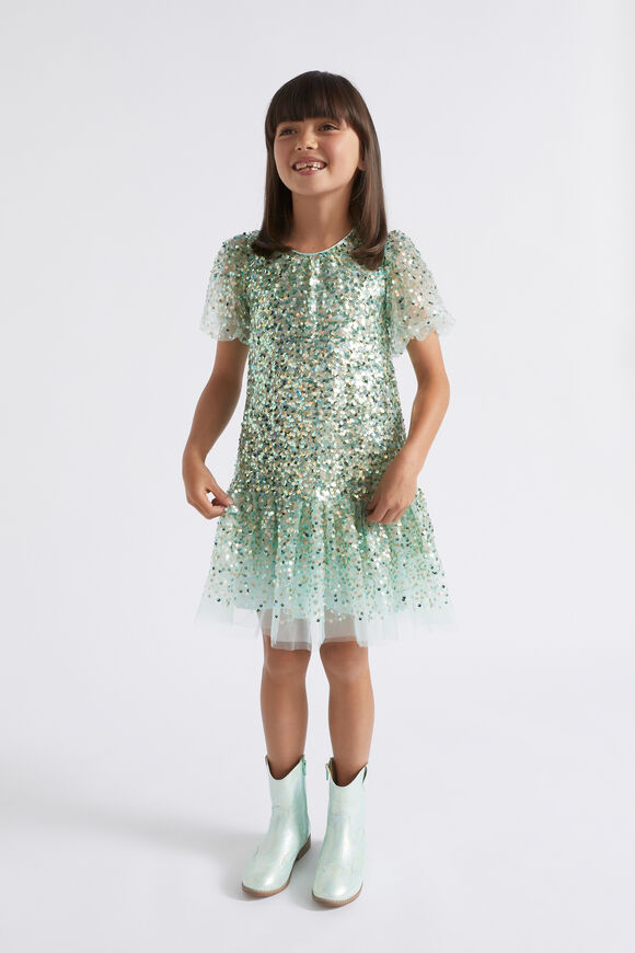 Party Sequin Dress  Mint  hi-res