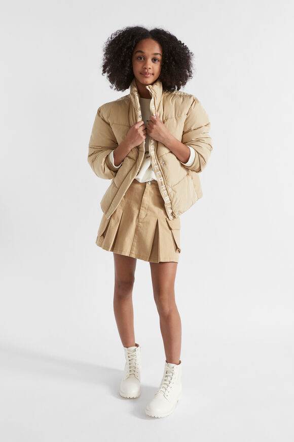 Logo Puffa Jacket  Ecru  hi-res