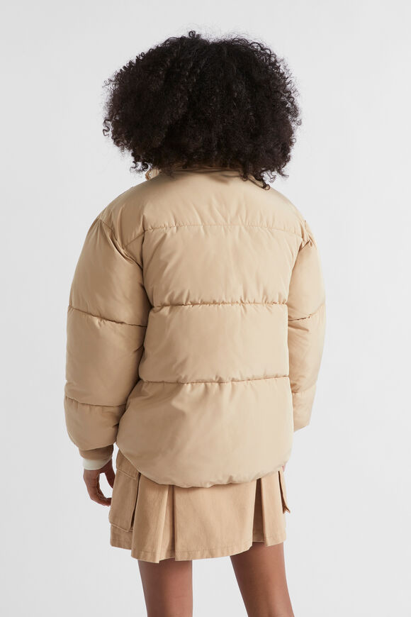 Logo Puffa Jacket  Ecru  hi-res