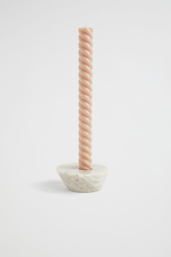 Twist Candle Set of 2  Blush  hi-res