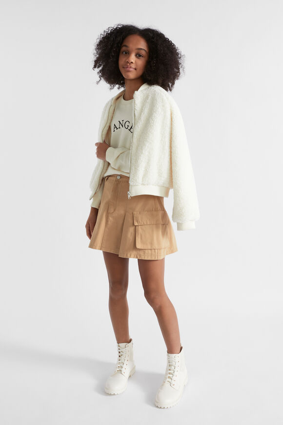 Teddy Bomber Jacket  Vintage Cream  hi-res