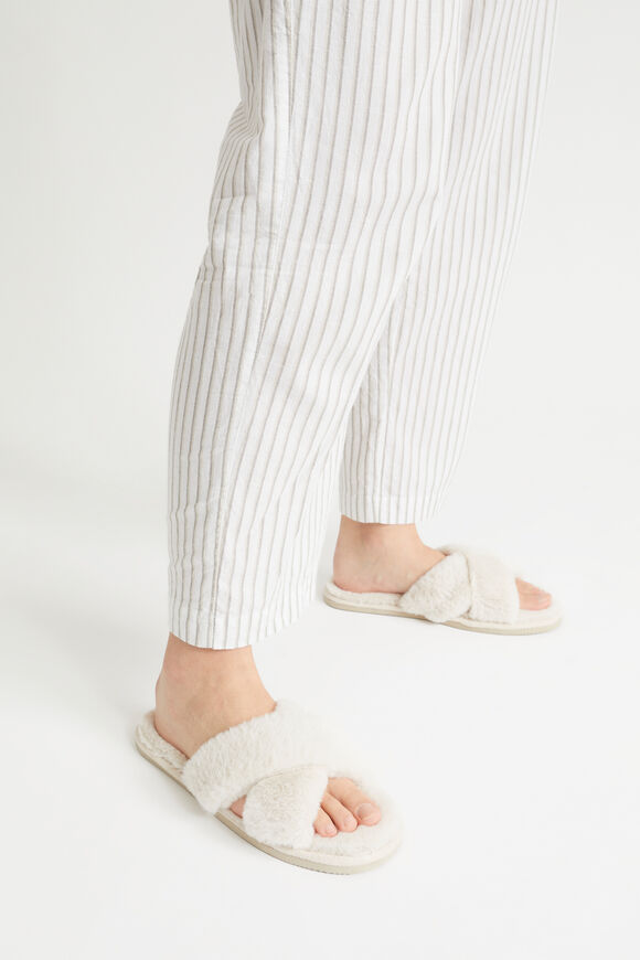 Crossover Slippers  Flax  hi-res