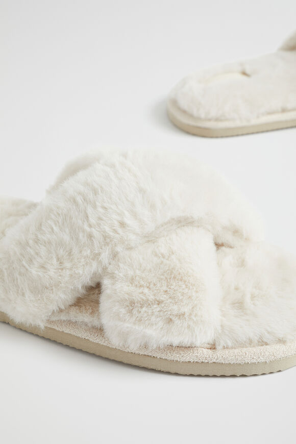 Crossover Slippers  Flax  hi-res