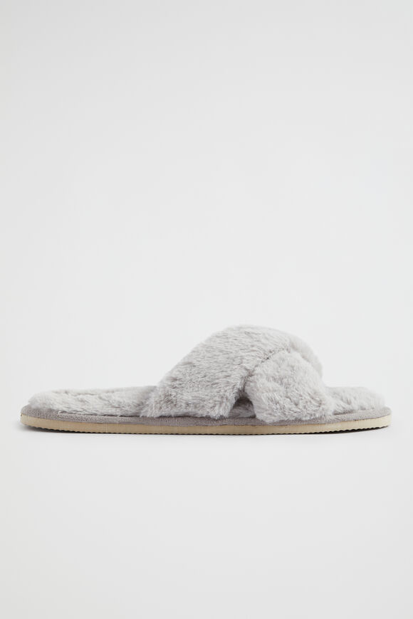 Crossover Slippers  Grey  hi-res