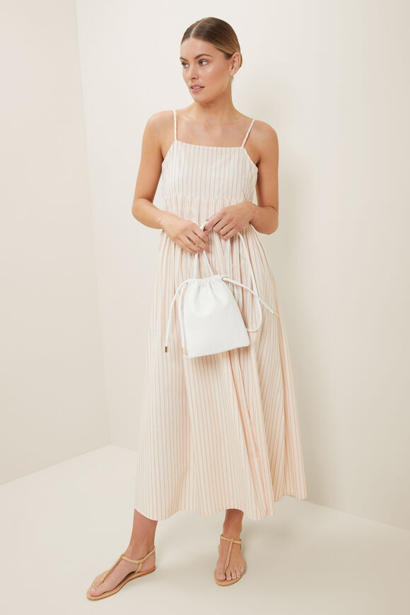 Stripe Voile Maxi Dress  Pale Blossom Stripe  hi-res