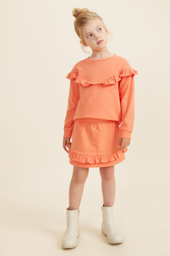 Frill Sweat  Tangerine  hi-res