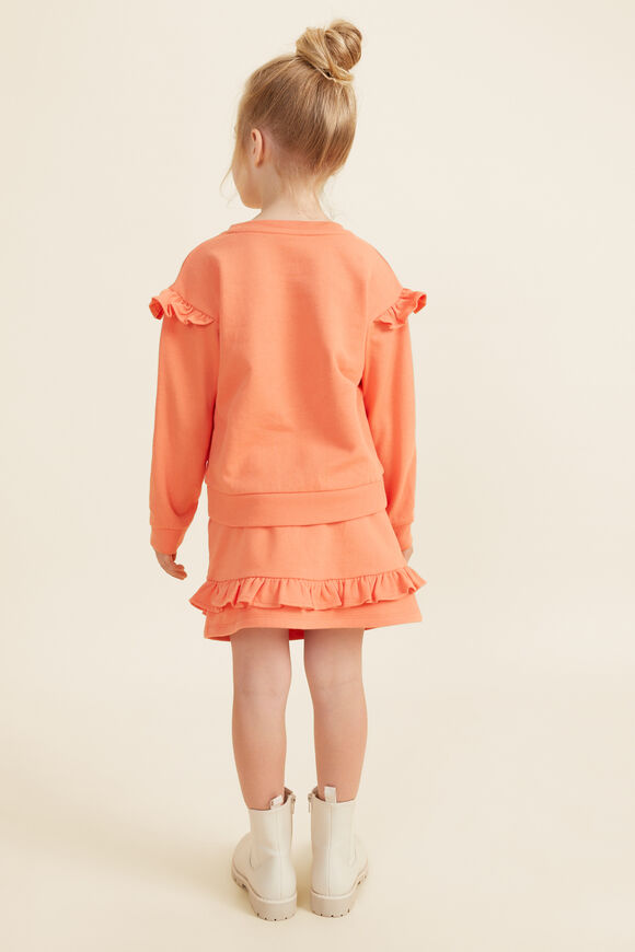 Terry Frill Skirt  Tangerine  hi-res