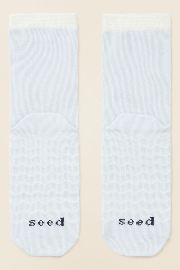Swan Sock  Blue  hi-res