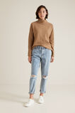 Roll Neck Textured Top    hi-res