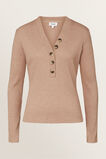 70's Long Sleeve Rib Top    hi-res