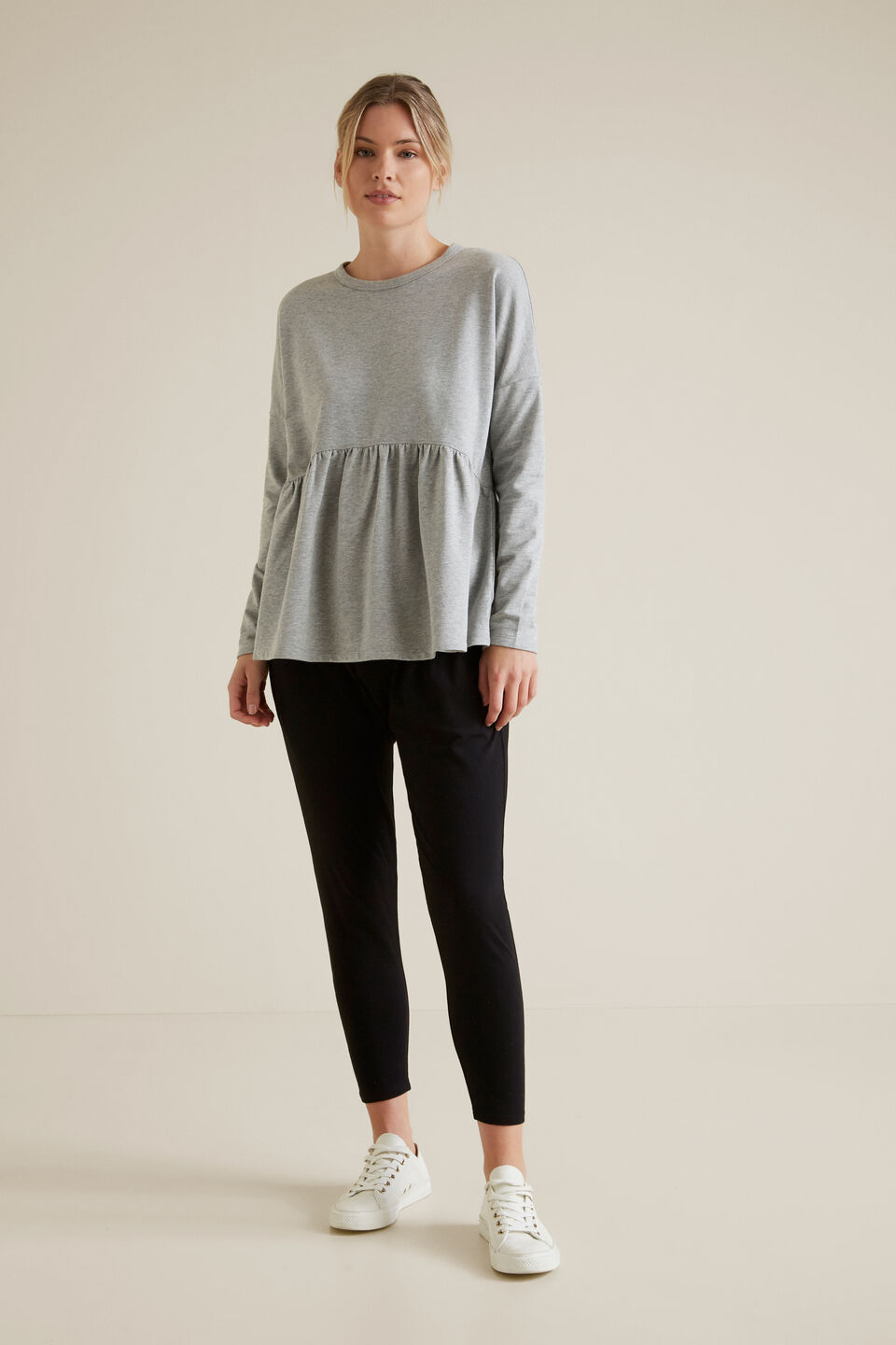 Peplum Terry Top  
