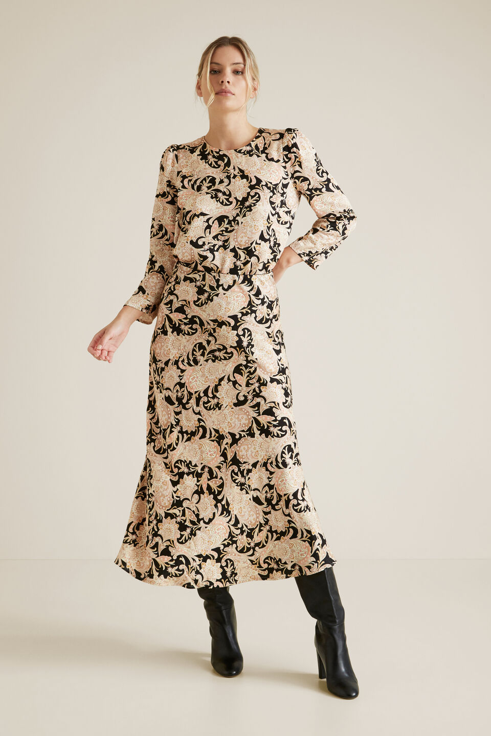 Paisley Swing Skirt  