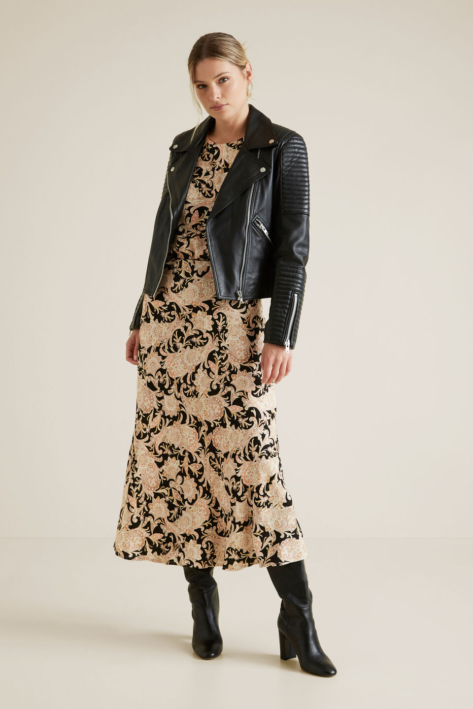 Leather Biker Jacket  