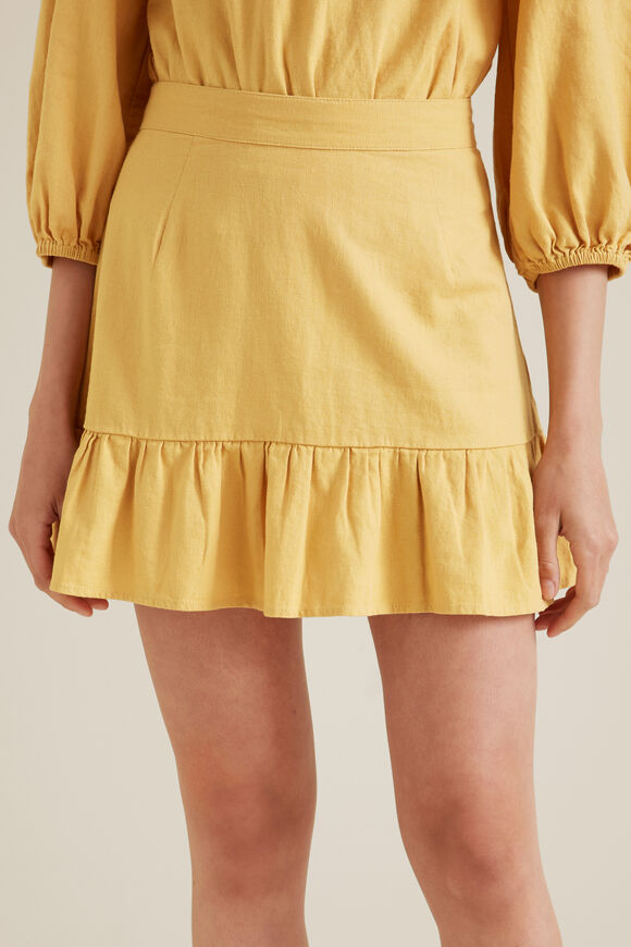 Linen Skirt  Turmeric  hi-res