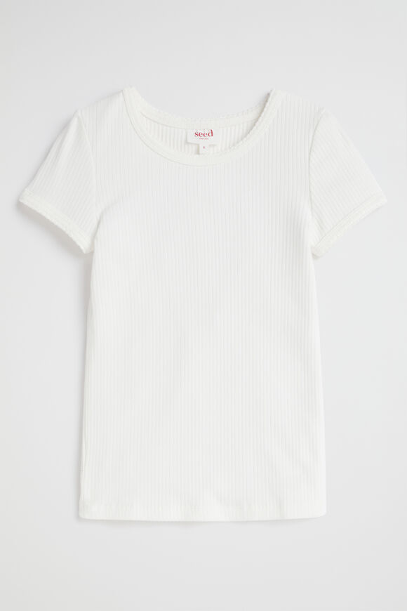 Core Summer Rib Tee  Vintage White  hi-res