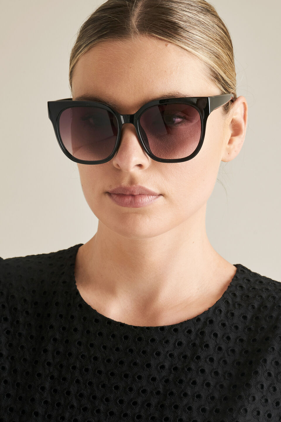 Violet D-Frame Sunglasses  