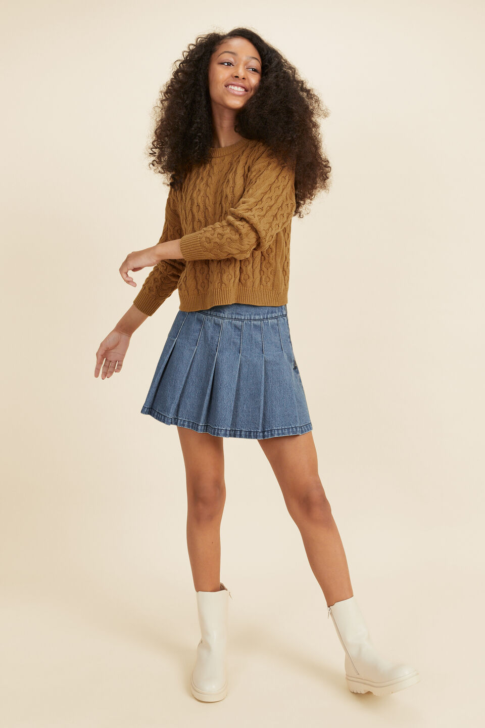 Cable Knit  Sunflower