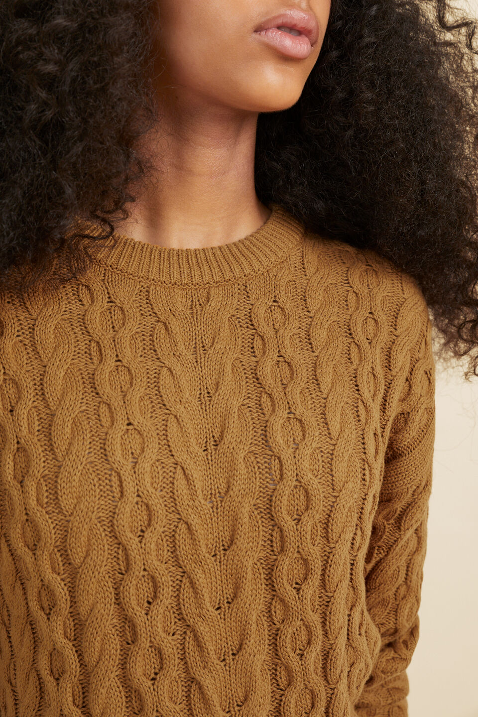 Cable Knit  Sunflower