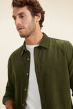Mens Cord Shirt   Army Green  hi-res