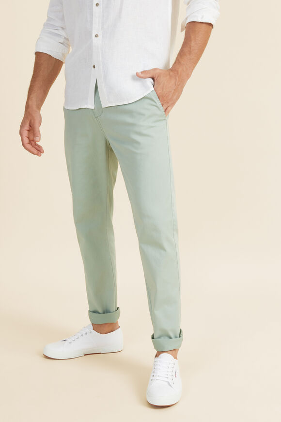 Mens Slim Chino  Iceberg Green  hi-res