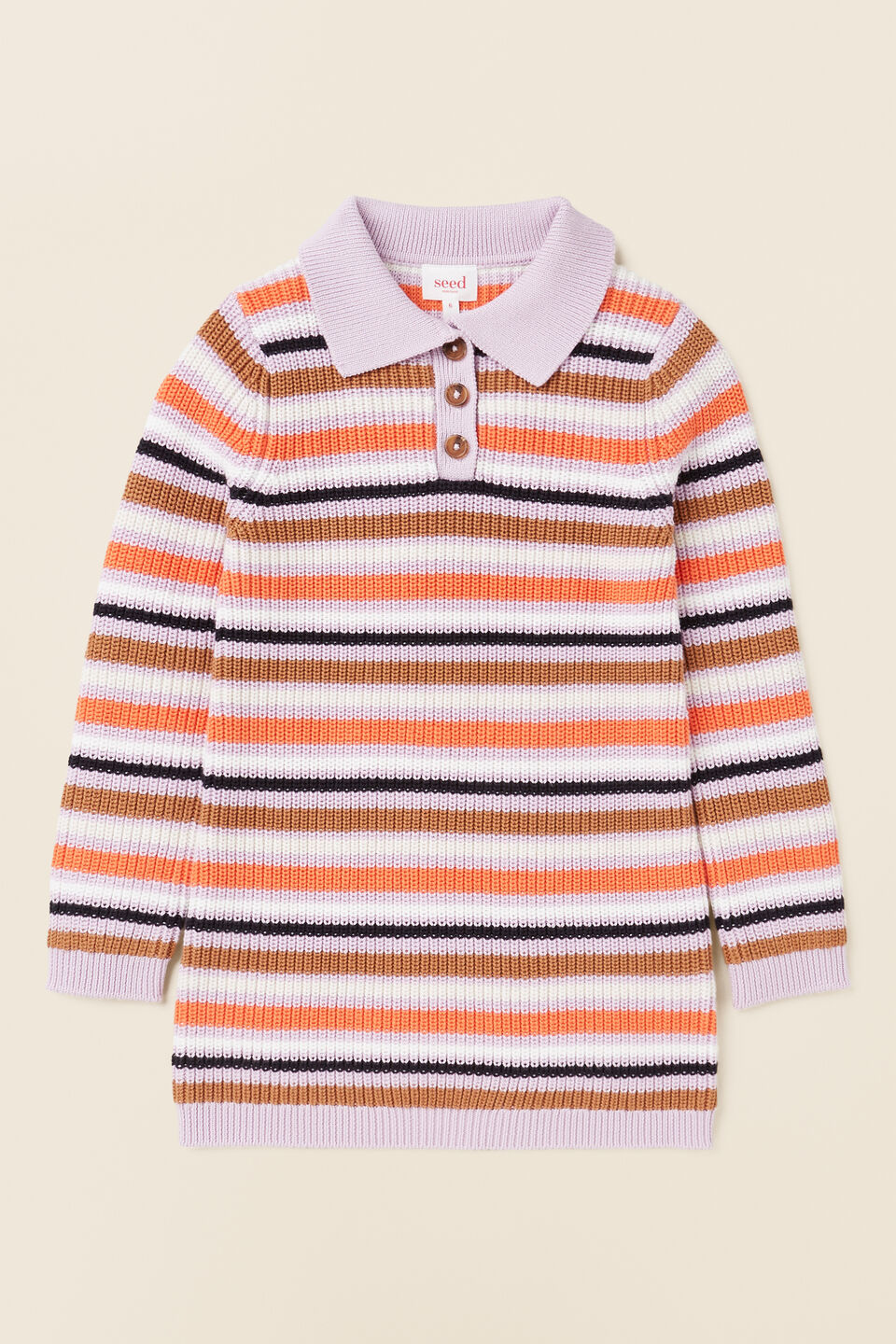 Stripe Knit Dress  Multi