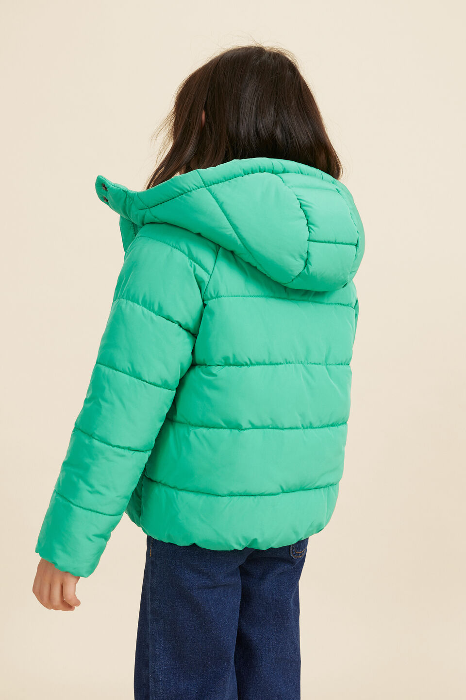 Sporty Puffer Jacket  Basil