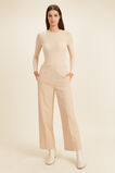Core Rib Long Sleeve Top  Champagne Beige  hi-res