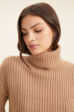 Crop Chunky Sweater  Deep Chai  hi-res