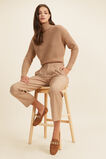 Crop Chunky Sweater  Deep Chai  hi-res