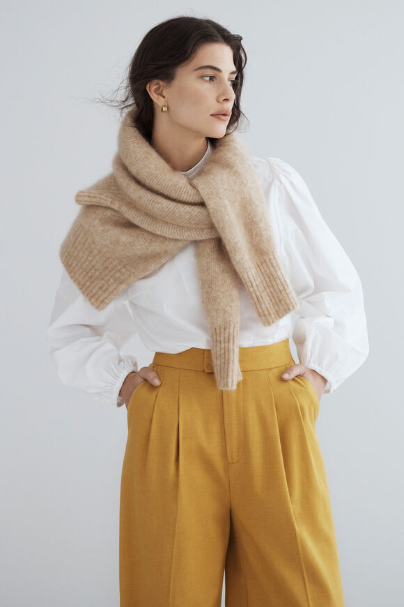 Twill Wide Leg Pant  Turmeric  hi-res
