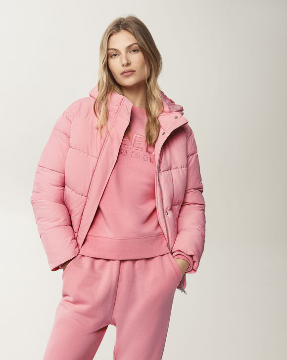 Terry Tie Front Trackpant  Bubblegum Pink  hi-res