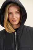 Quilted Leisure Poncho  Black  hi-res