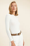 Amelia Leather Waist Belt  Ocelot  hi-res