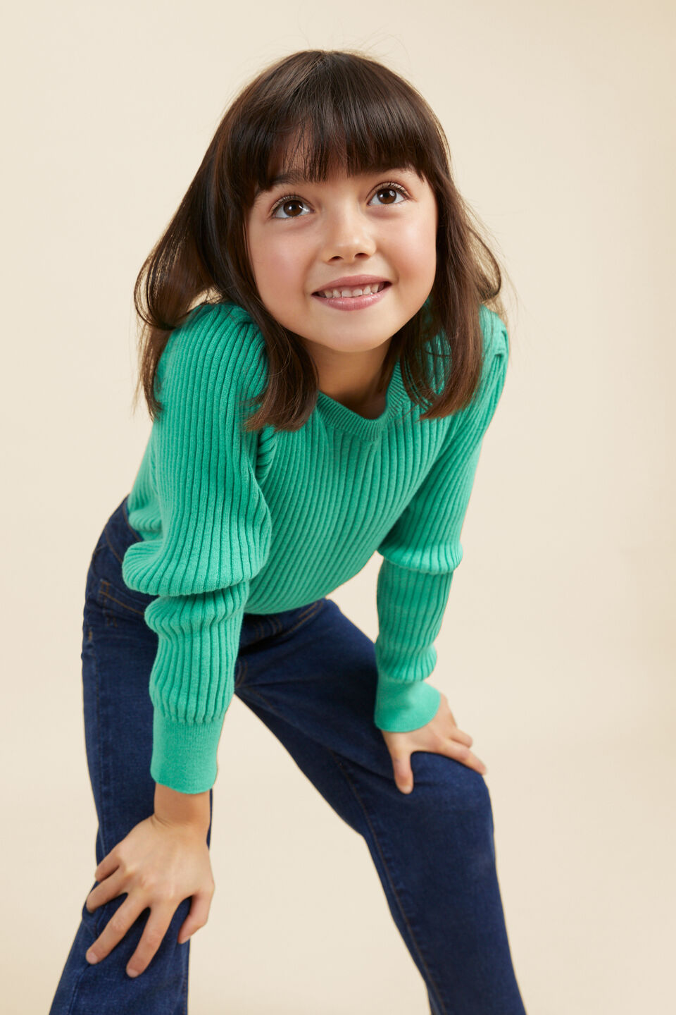 Rib Knit  Basil