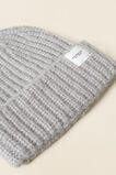 Chunky Knit Turnup Beanie  Silver Marle  hi-res